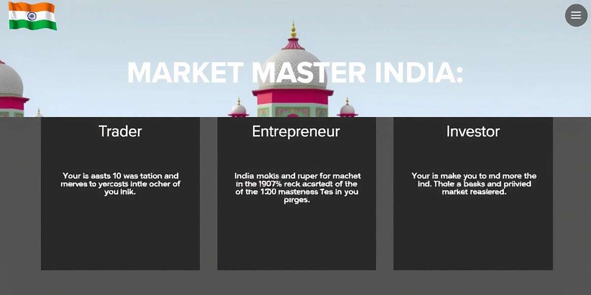 Market Master India - Career Path Selection Market Master India starting screen showing three career paths: Trader, Entrepreneur, and Investor with Indian rupee currency display